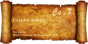 Csipka Kevin névjegykártya